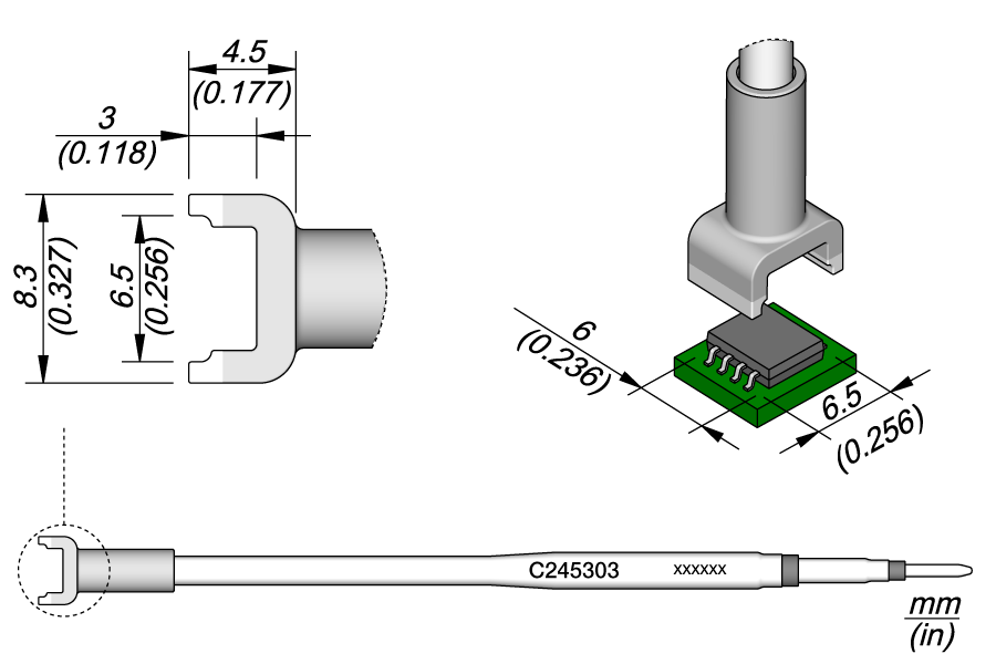 C245303 - Dual In Line Cartridge 6.5 x 6
